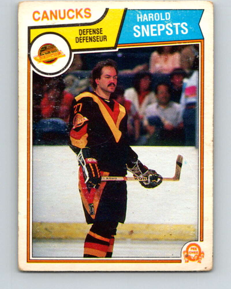 1983-84 O-Pee-Chee #360 Harold Snepsts  Vancouver Canucks  V27933