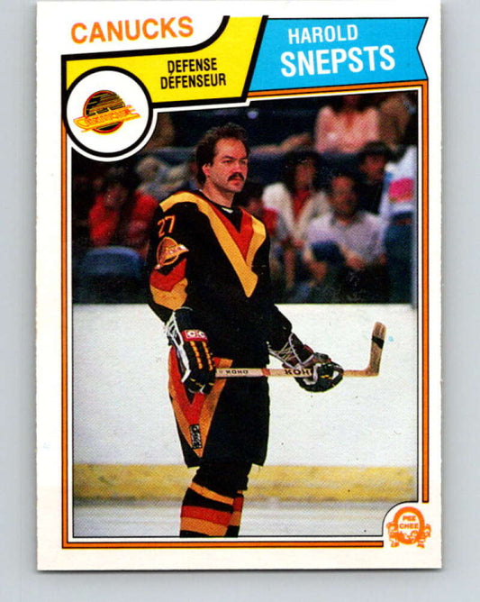 1983-84 O-Pee-Chee #360 Harold Snepsts  Vancouver Canucks  V27935