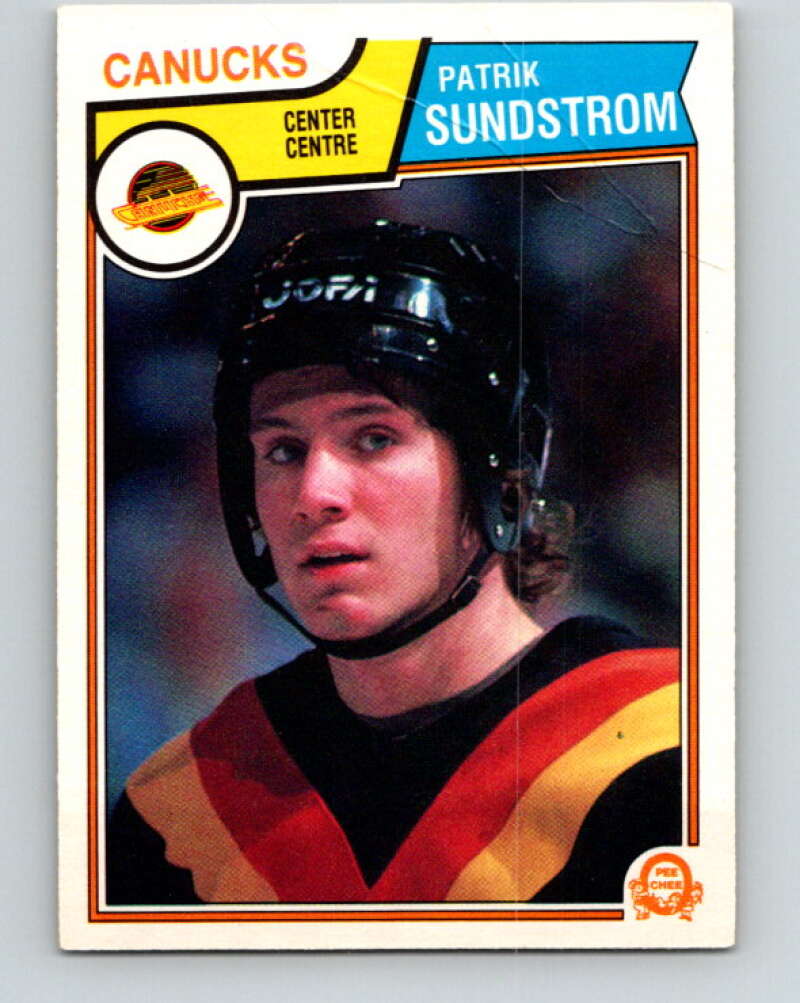 1983-84 O-Pee-Chee #361 Patrik Sundstrom RC Rookie Canucks  V27937