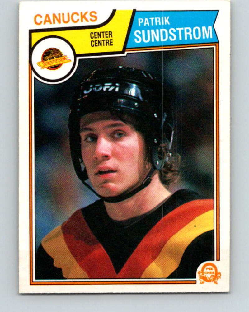 1983-84 O-Pee-Chee #361 Patrik Sundstrom RC Rookie Canucks  V27938