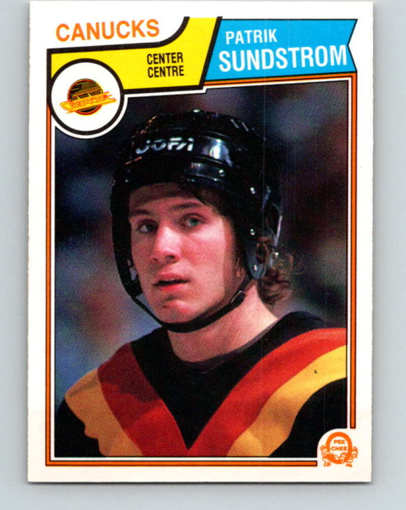 1983-84 O-Pee-Chee #361 Patrik Sundstrom RC Rookie Canucks  V27939