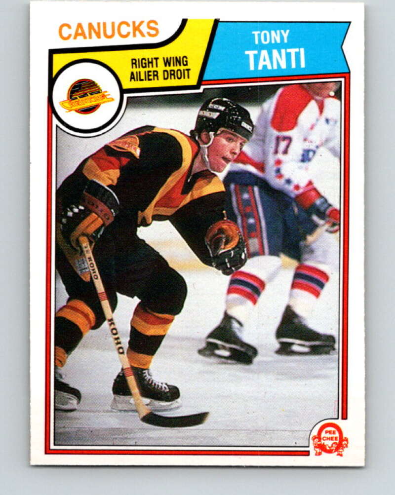 1983-84 O-Pee-Chee #362 Tony Tanti RC Rookie Canucks  V27941