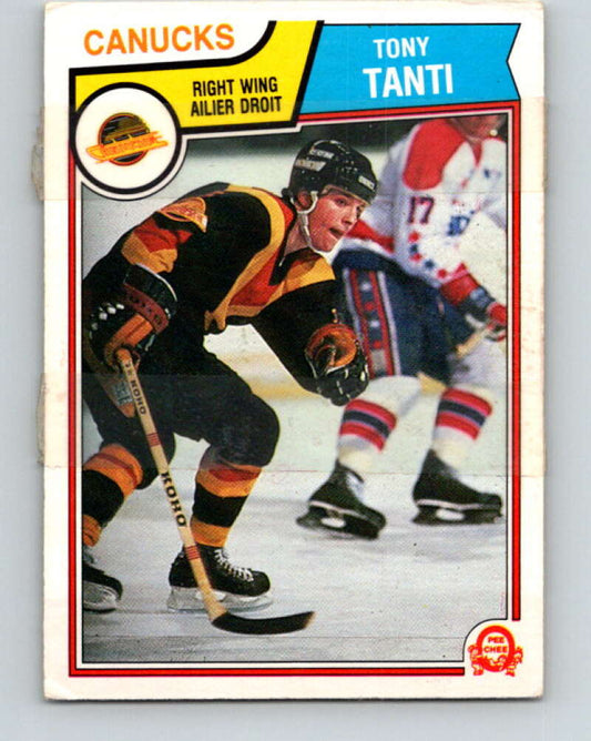 1983-84 O-Pee-Chee #362 Tony Tanti RC Rookie Canucks  V27942