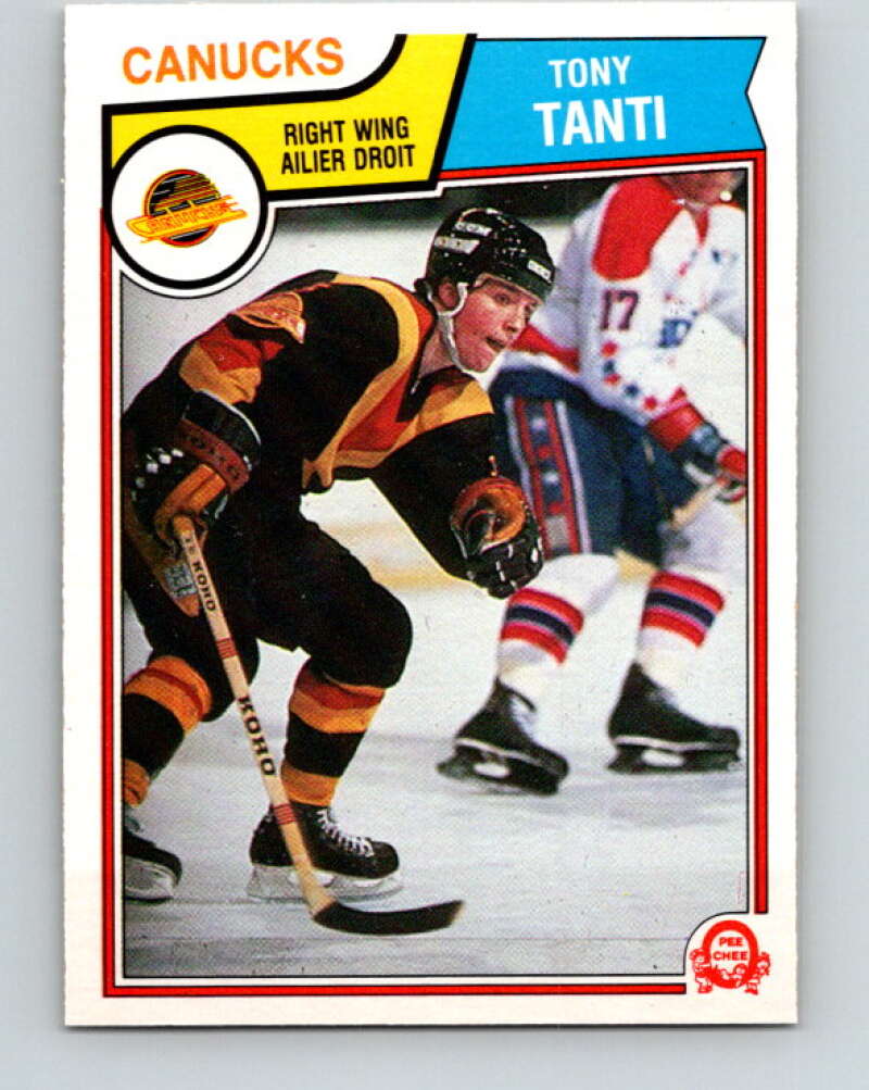 1983-84 O-Pee-Chee #362 Tony Tanti RC Rookie Canucks  V27944