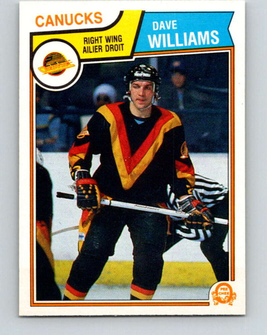 1983-84 O-Pee-Chee #363 Tiger Williams  Vancouver Canucks  V27945