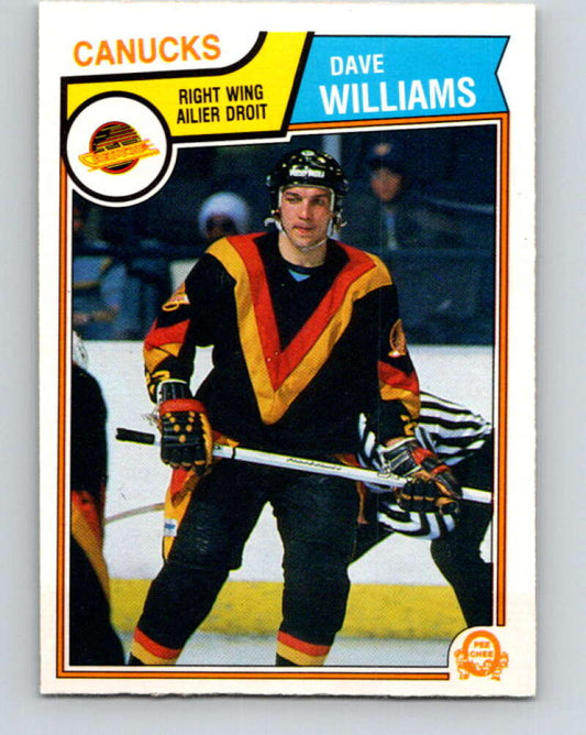 1983-84 O-Pee-Chee #363 Tiger Williams  Vancouver Canucks  V27946