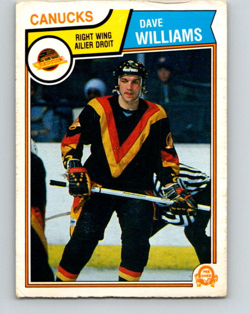 1983-84 O-Pee-Chee #363 Tiger Williams  Vancouver Canucks  V27947