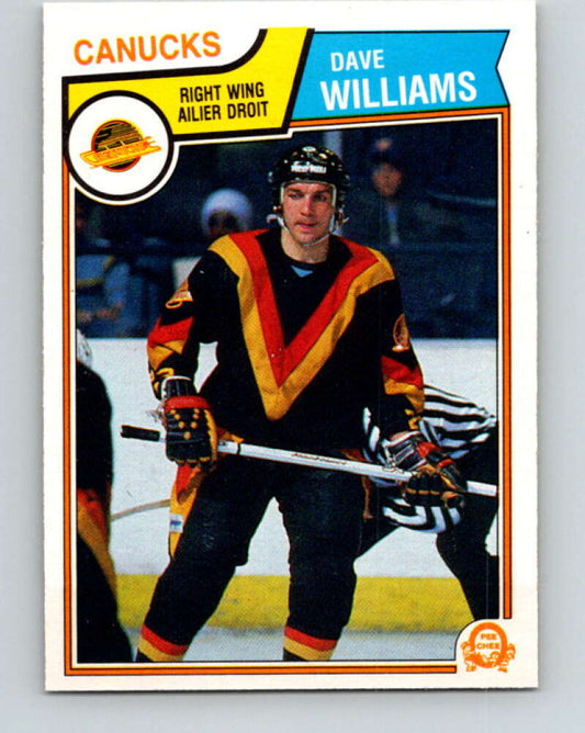 1983-84 O-Pee-Chee #363 Tiger Williams  Vancouver Canucks  V27948