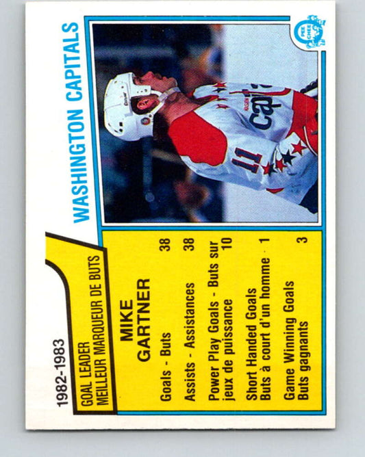 1983-84 O-Pee-Chee #364 Mike Gartner TL  Washington Capitals  V27949