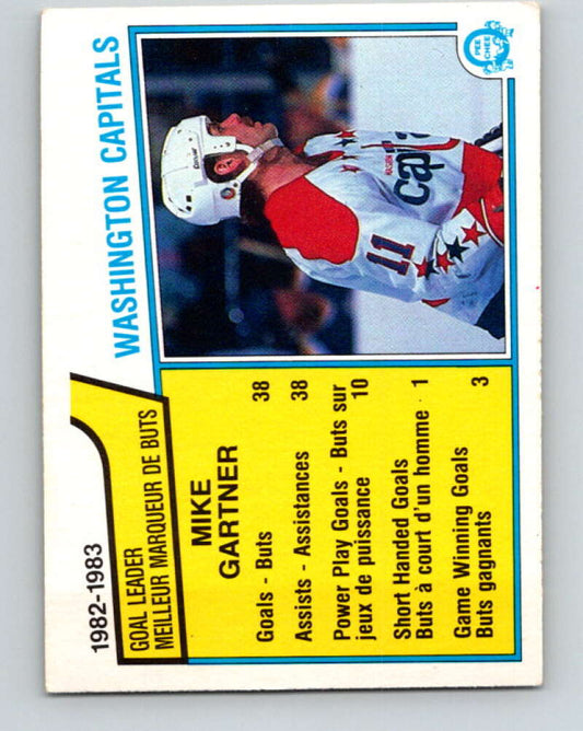 1983-84 O-Pee-Chee #364 Mike Gartner TL  Washington Capitals  V27950