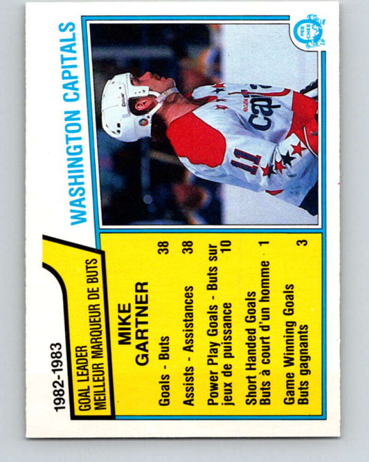 1983-84 O-Pee-Chee #364 Mike Gartner TL  Washington Capitals  V27951