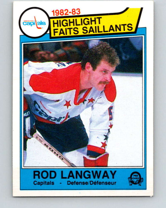 1983-84 O-Pee-Chee #365 Rod Langway HL  Washington Capitals  V27952