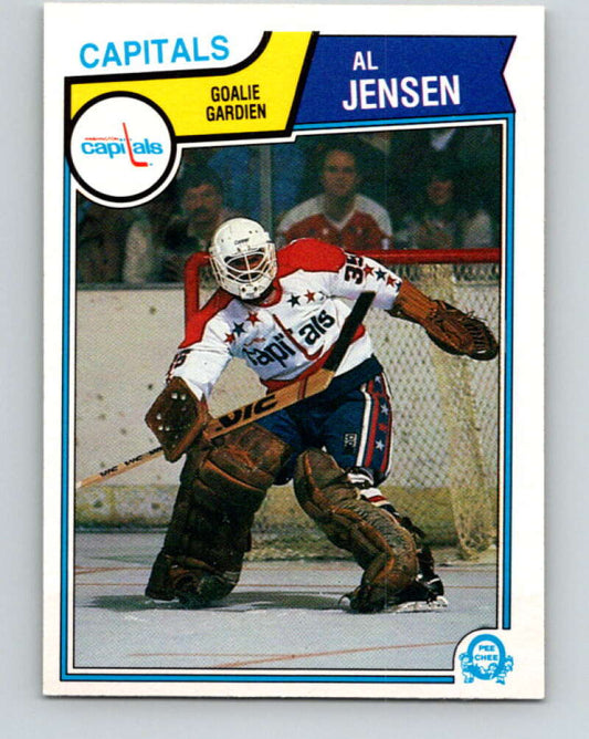 1983-84 O-Pee-Chee #373 Al Jensen RC Rookie Capitals  V27979