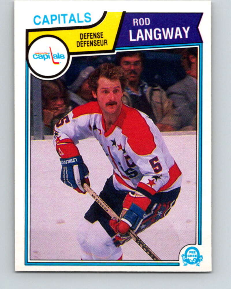 1983-84 O-Pee-Chee #374 Rod Langway  Washington Capitals  V27985