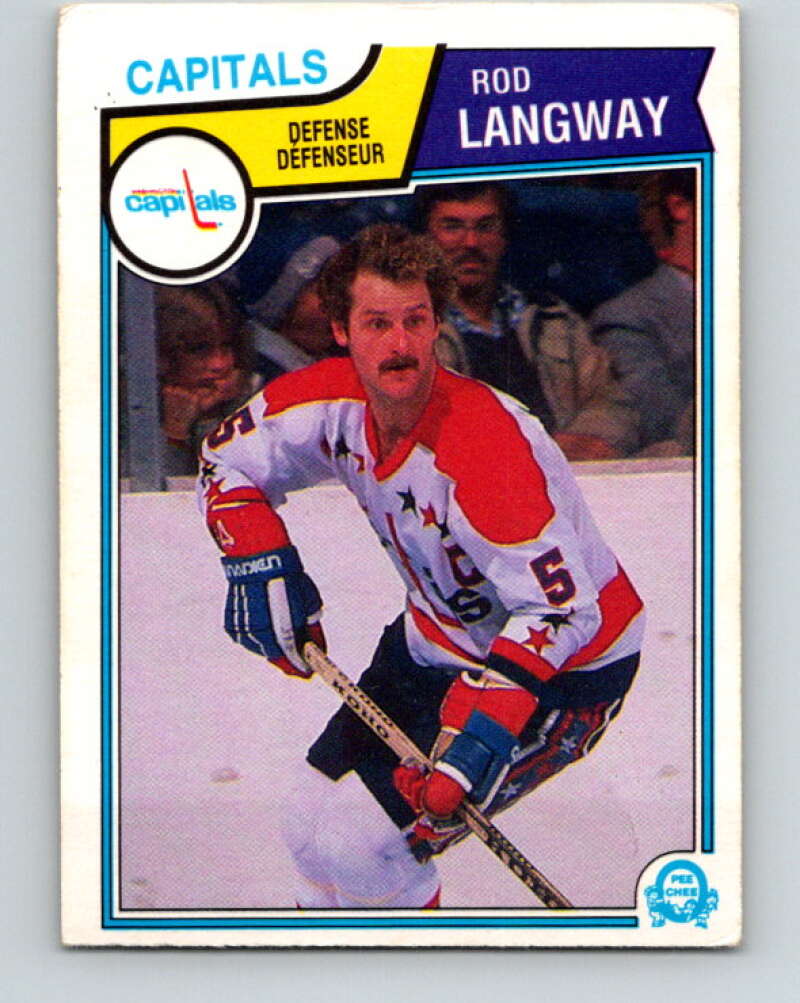 1983-84 O-Pee-Chee #374 Rod Langway  Washington Capitals  V27986