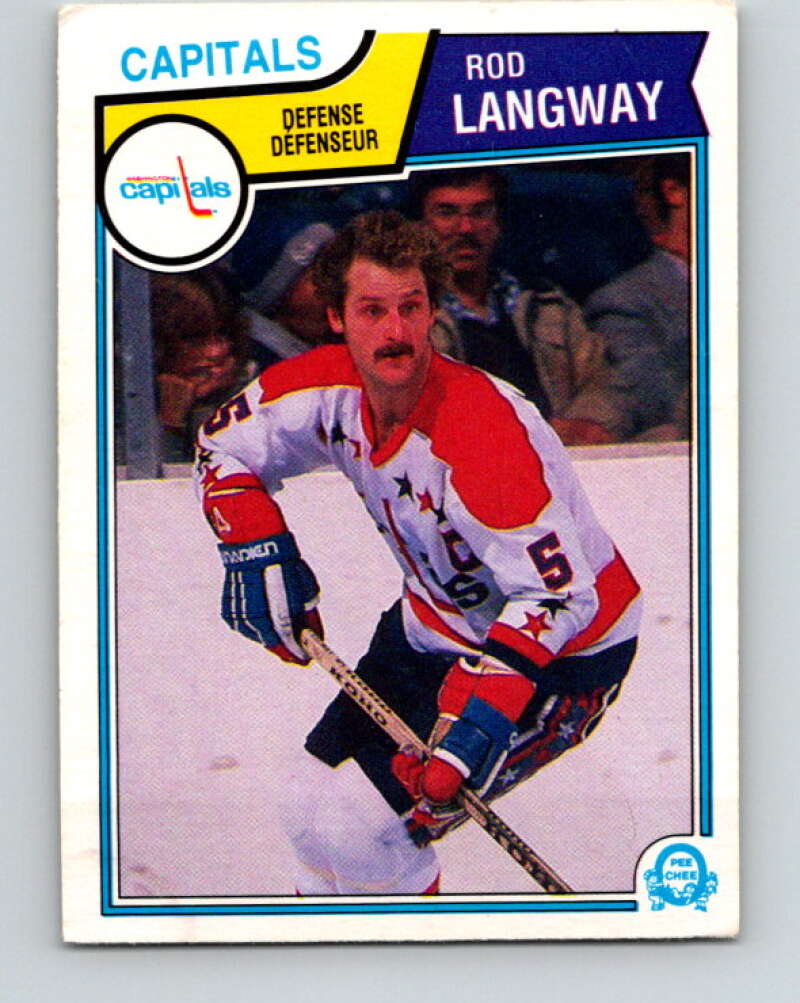 1983-84 O-Pee-Chee #374 Rod Langway  Washington Capitals  V27987