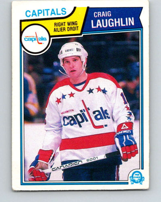 1983-84 O-Pee-Chee #375 Craig Laughlin RC Rookie Capitals  V27988