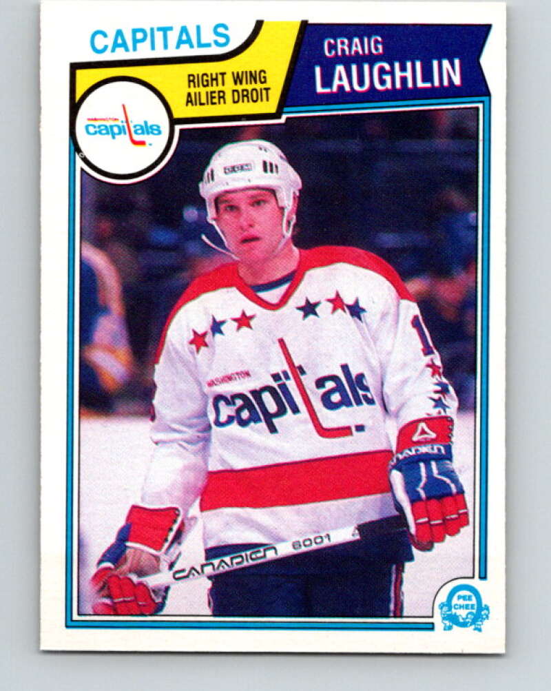 1983-84 O-Pee-Chee #375 Craig Laughlin RC Rookie Capitals  V27989