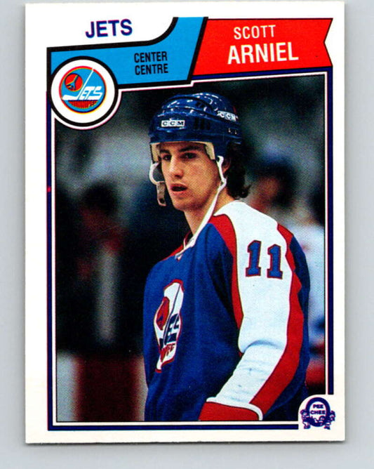 1983-84 O-Pee-Chee #379 Scott Arniel  RC Rookie Winnipeg Jets  V27999