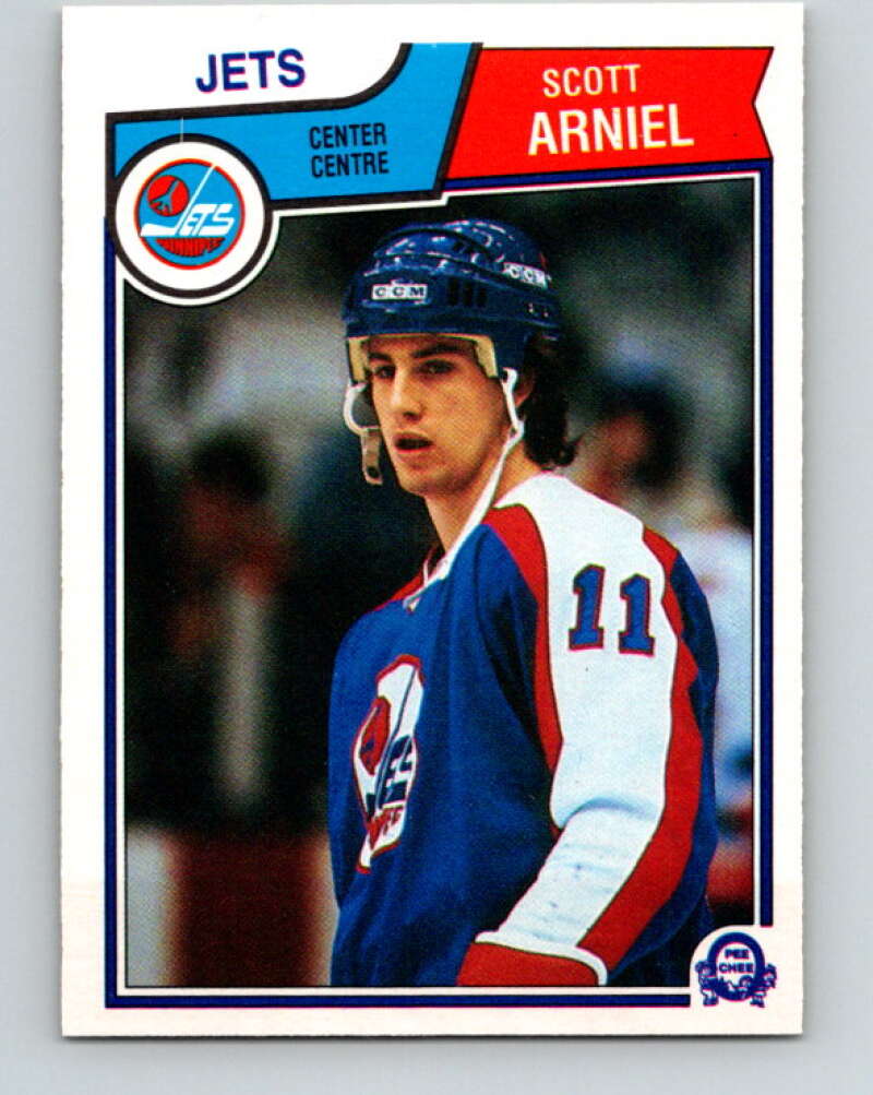 1983-84 O-Pee-Chee #379 Scott Arniel  RC Rookie Winnipeg Jets  V28000