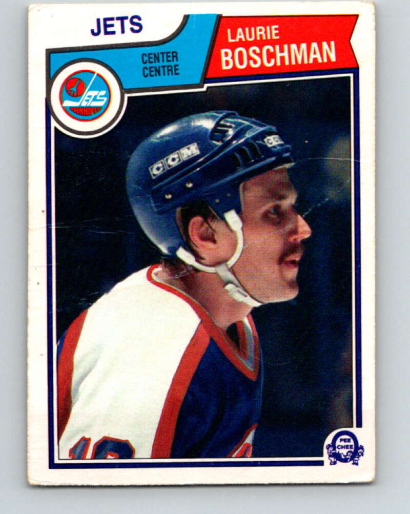 1983-84 O-Pee-Chee #381 Laurie Boschman  Winnipeg Jets  V28005