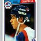 1983-84 O-Pee-Chee #382 Wade Campbell RC Rookie Jets  V28007