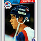 1983-84 O-Pee-Chee #382 Wade Campbell RC Rookie Jets  V28008