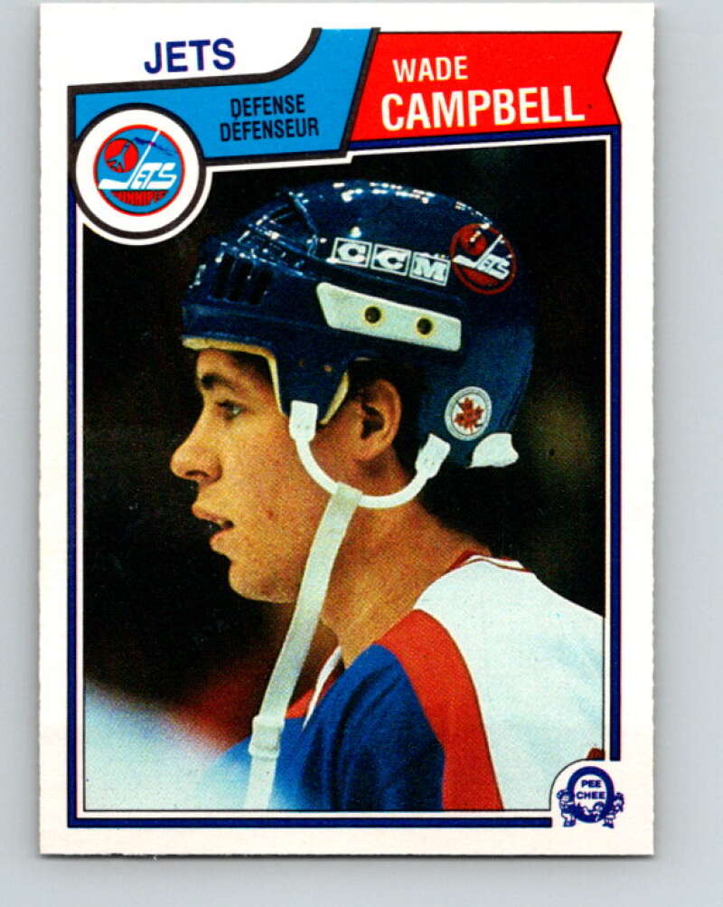 1983-84 O-Pee-Chee #382 Wade Campbell RC Rookie Jets  V28008