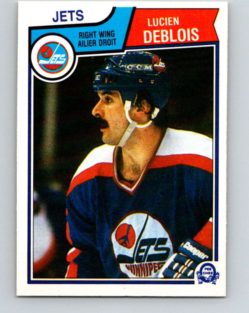 1983-84 O-Pee-Chee #383 Lucien DeBlois  Winnipeg Jets  V28012