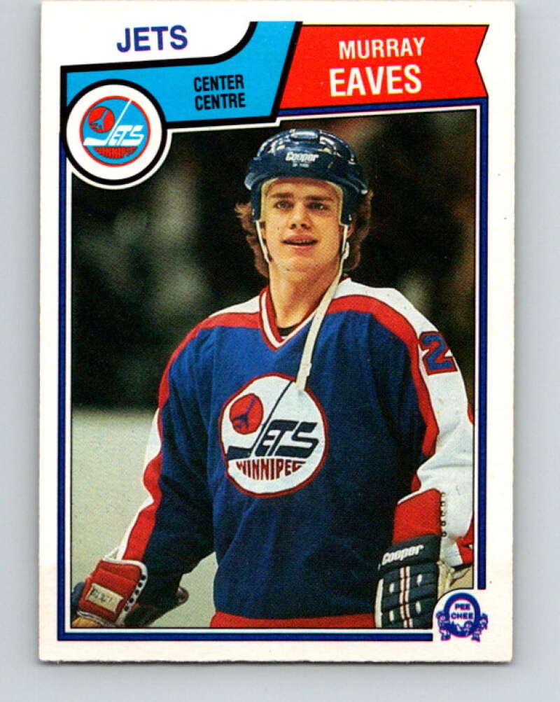 1983-84 O-Pee-Chee #384 Murray Eaves RC Rookie Jets  V28014