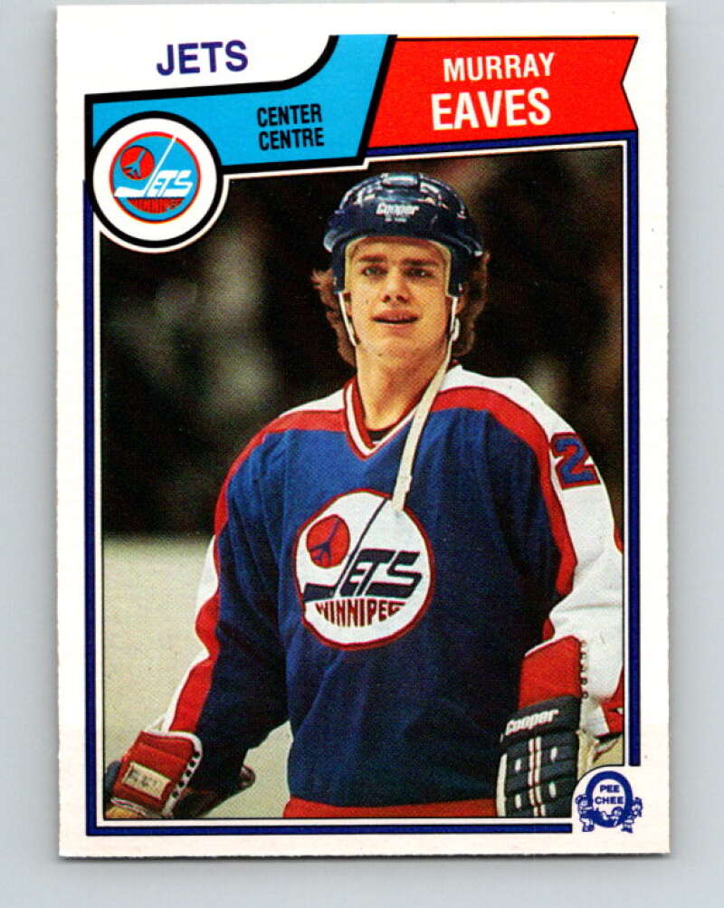 1983-84 O-Pee-Chee #384 Murray Eaves RC Rookie Jets  V28015