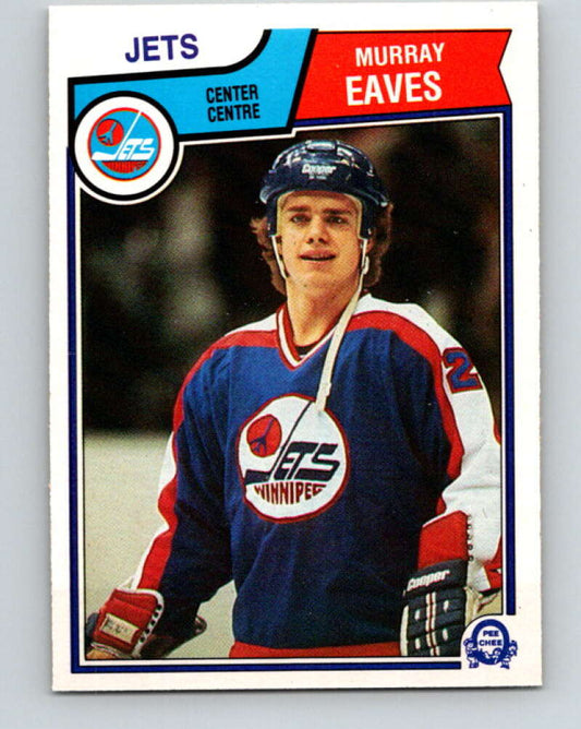 1983-84 O-Pee-Chee #384 Murray Eaves RC Rookie Jets  V28016