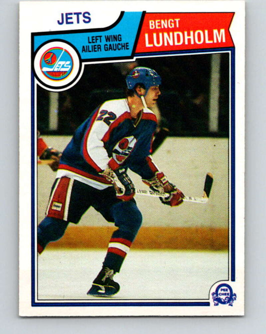 1983-84 O-Pee-Chee #387 Bengt Lundholm  Winnipeg Jets  V28023