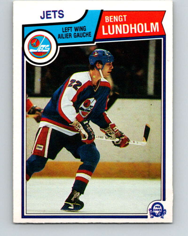 1983-84 O-Pee-Chee #387 Bengt Lundholm  Winnipeg Jets  V28025