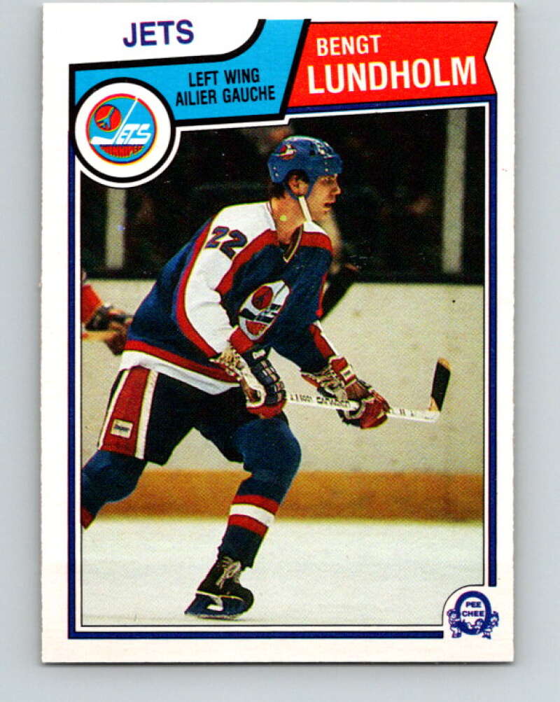 1983-84 O-Pee-Chee #387 Bengt Lundholm  Winnipeg Jets  V28026