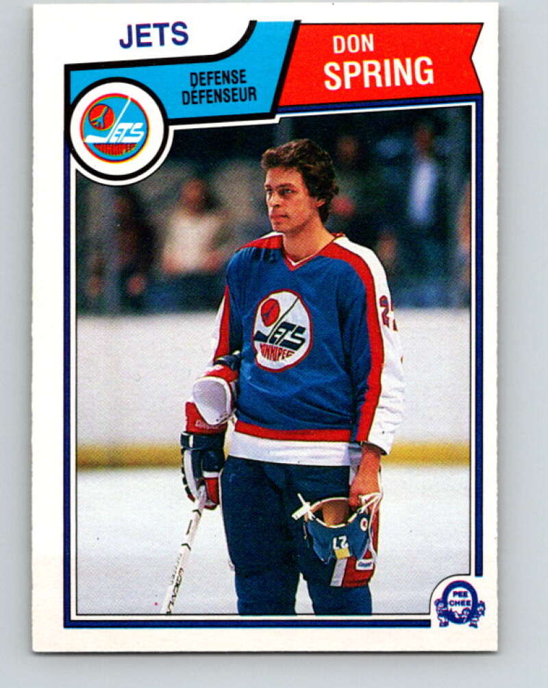 1983-84 O-Pee-Chee #392 Don Spring  Winnipeg Jets  V28045