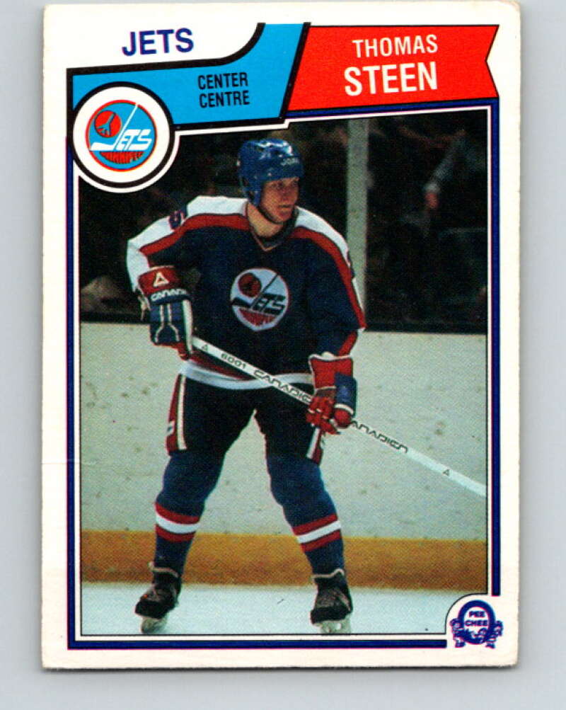 1983-84 O-Pee-Chee #393 Thomas Steen  Winnipeg Jets  V28047