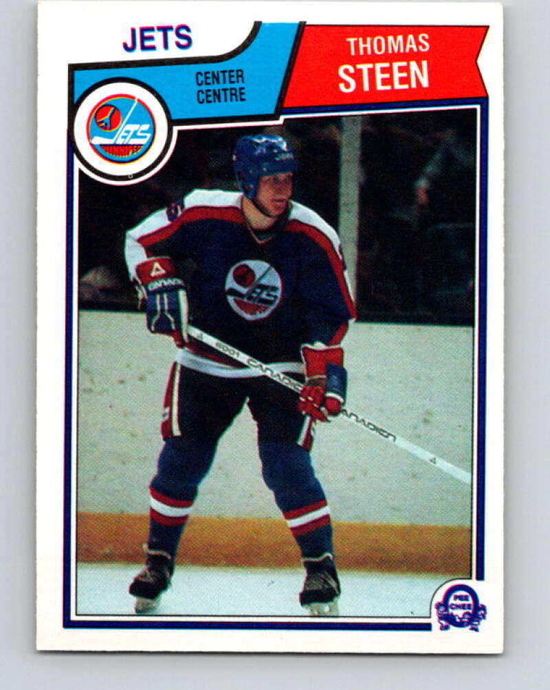 1983-84 O-Pee-Chee #393 Thomas Steen  Winnipeg Jets  V28048