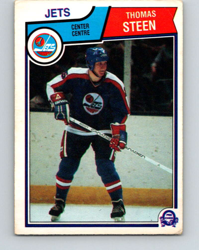 1983-84 O-Pee-Chee #393 Thomas Steen  Winnipeg Jets  V28050