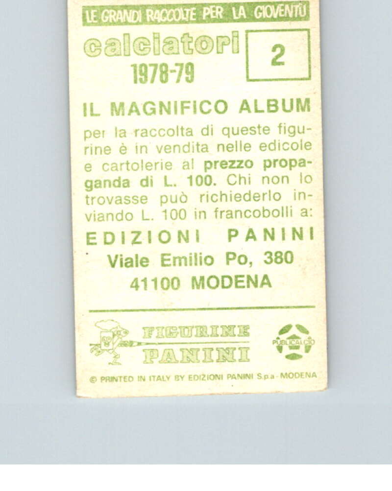 1978-79  Panini Calciatori Soccer #2 Ascoli  V28262