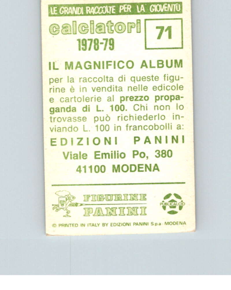1978-79  Panini Calciatori Soccer #71 Gian Pietro Tagliaferri  V28282