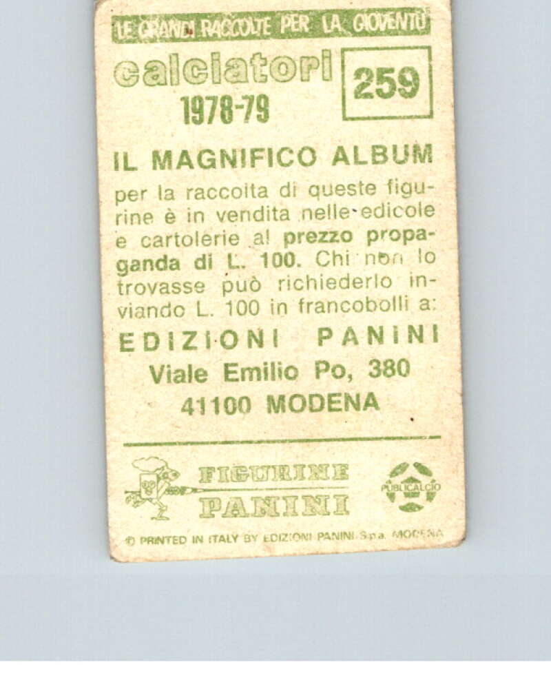 1978-79  Panini Calciatori Soccer #259 Roberto Mozzini  V28324