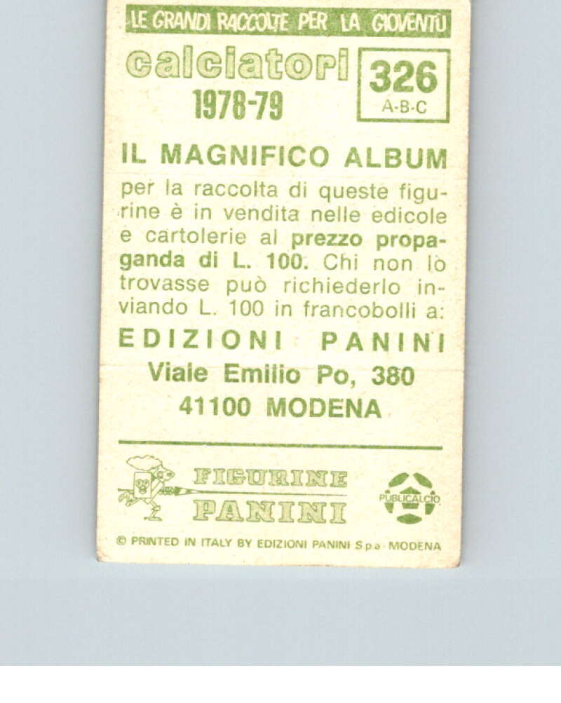 1978-79  Panini Calciatori Soccer #326 Nanni, Iachini, De Biasi  V28346