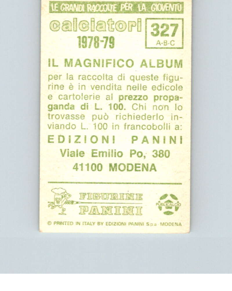 1978-79  Panini Calciatori Soccer #327 Mutti, Grop, Bertoni  V28347