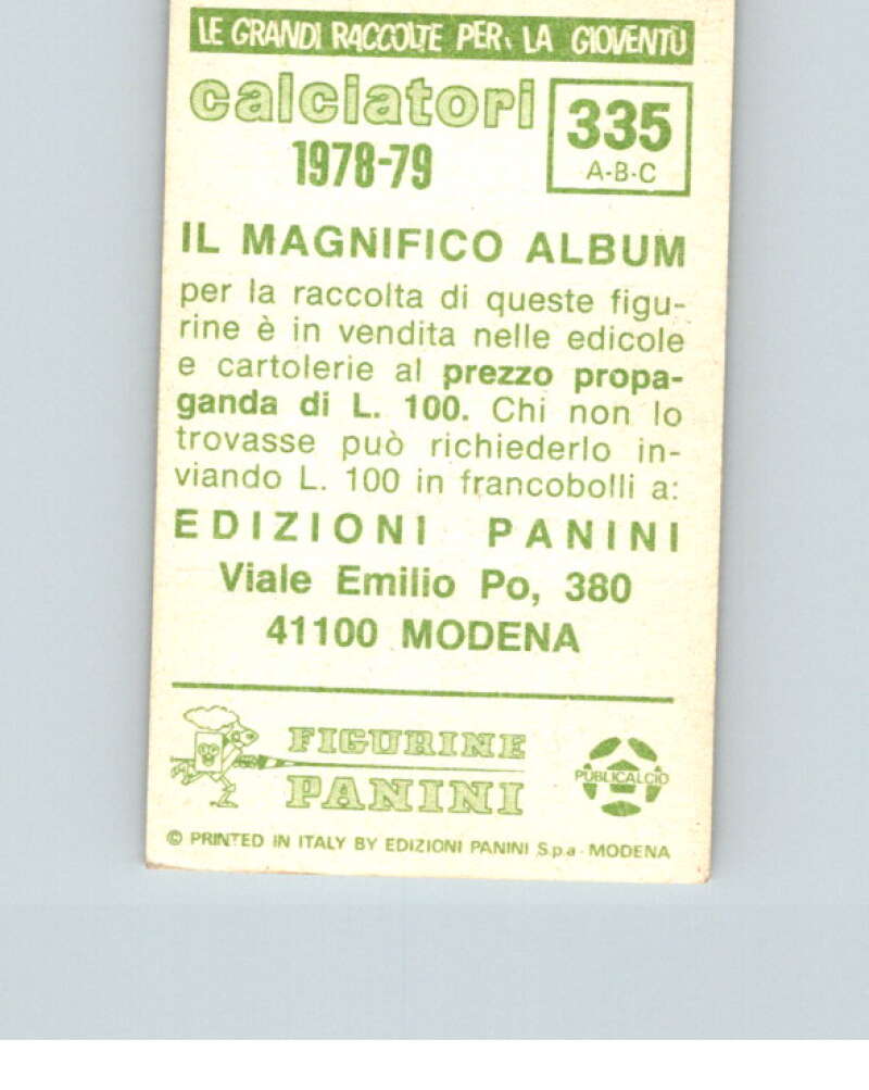 1978-79  Panini Calciatori Soccer #335 Brugnera, Canestrari, Casagrande  V28353