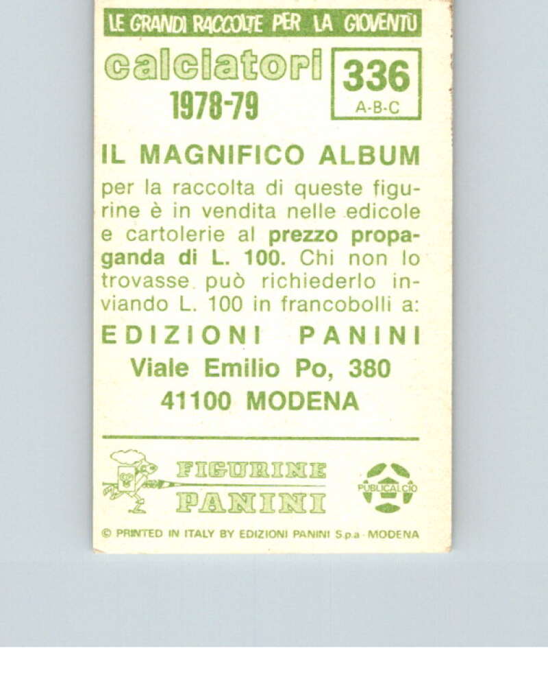 1978-79  Panini Calciatori Soccer #336 Quagliozzi, Marchetti, Bellini  V28354