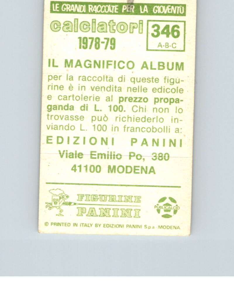 1978-79  Panini Calciatori Soccer #346 Madde, Speggiorin, Valentini  V28361