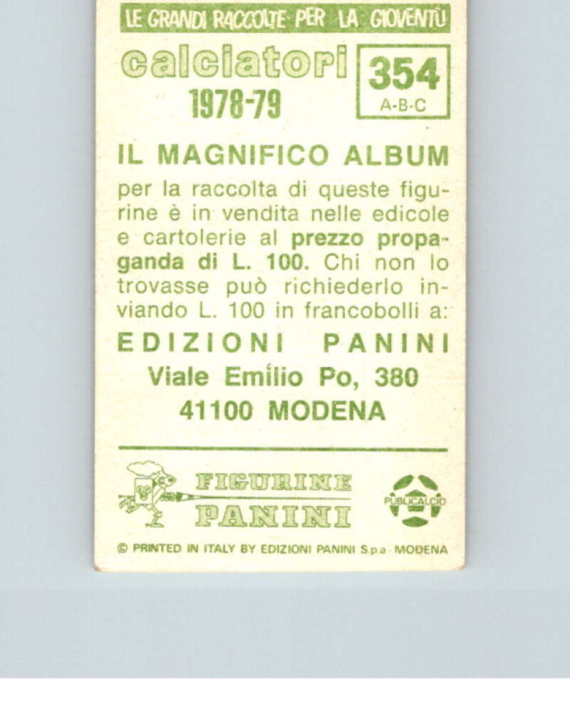 1978-79  Panini Calciatori Soccer #354 Pellizzaro, De Giovanni, Colla  V28365