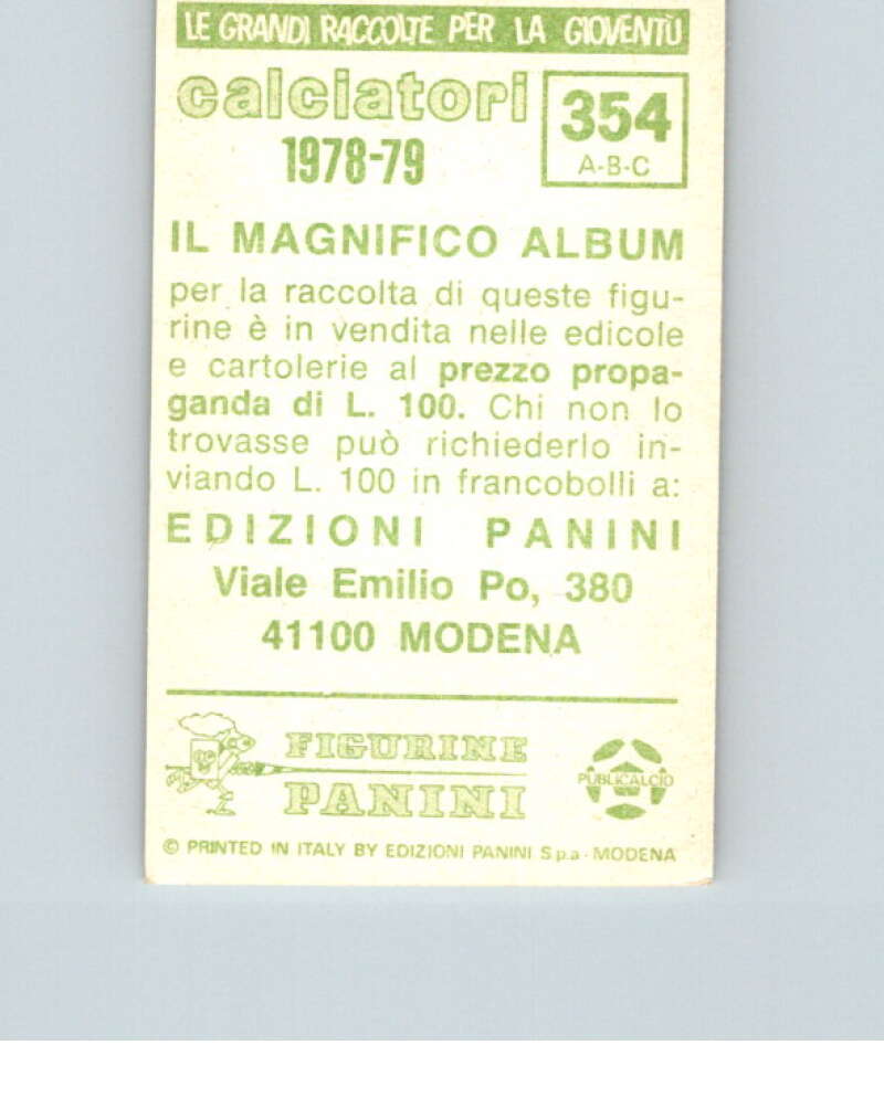 1978-79  Panini Calciatori Soccer #354 Pellizzaro, De Giovanni, Colla  V28366
