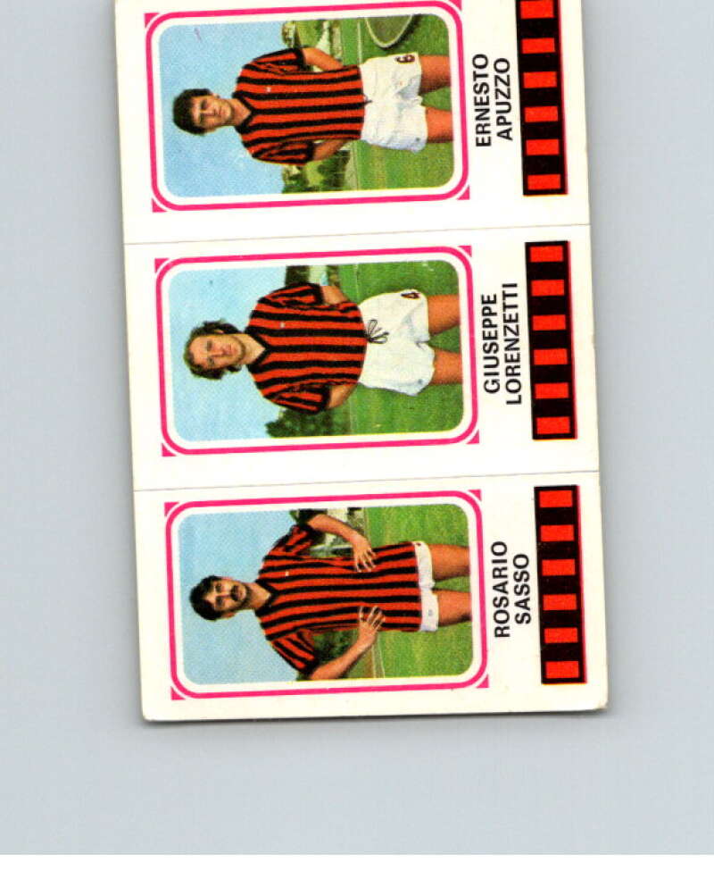 1978-79  Panini Calciatori Soccer #358 Sasso, Lorenzzetti, Apuzzo  V28367